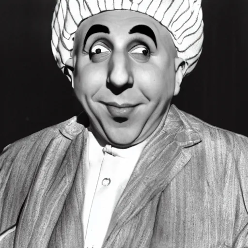 Image similar to schlitzie from the 1 9 3 2 black and white movie