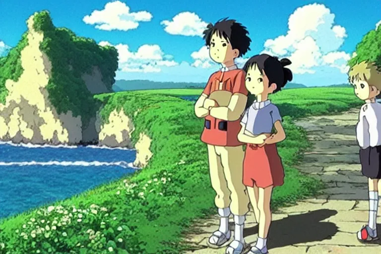 Prompt: ultra hd Fårö studio ghibli