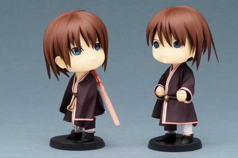 Image similar to okita sougo, short brown hair, kewpie, rurouni kenshin