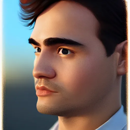 Image similar to of a photo portrait of rafael vallaperde, artstation, sunrise lighting, f 2. 8