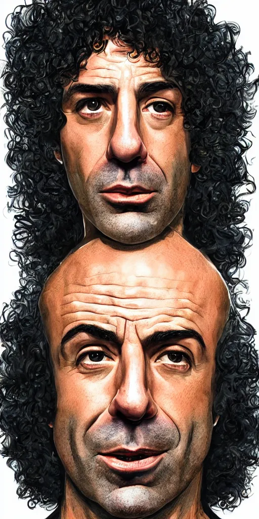 Image similar to Joe Rogan as Howard Stern talking into a microphone, single subject portrait, intricate, highly detailed, concept art, smooth, sharp focus