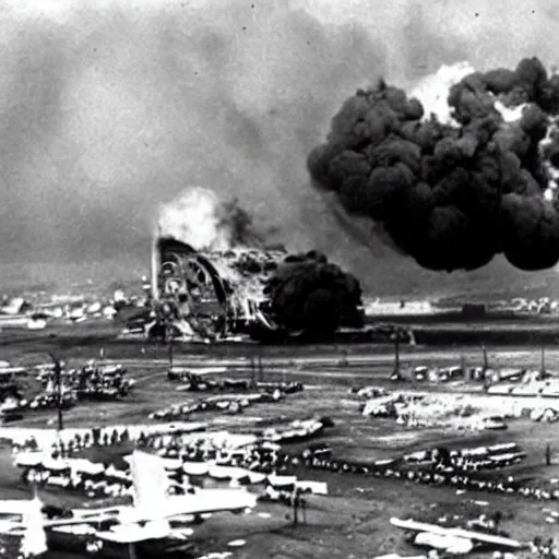 Image similar to the Hindenburg disaster