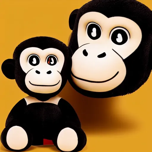 Prompt: paul frank monkey doll