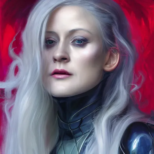 Image similar to Olivia Taylor Dudley as Shalltear Bloodfallen, detailed, centered, digital painting, artstation, concept art, donato giancola, Joseph Christian Leyendecker, WLOP, Boris Vallejo, Breathtaking, 8k resolution, extremely detailed, beautiful, establishing shot, artistic, hyperrealistic, beautiful face, octane render, cinematic lighting, dramatic lighting, masterpiece