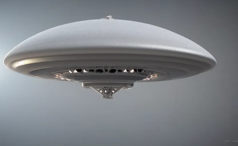 Image similar to a pastel color secret ufo hangar s - 4 bob lazar flying saucer, extremely intricate and detailed 8 k cinematic lighting, hyper realism