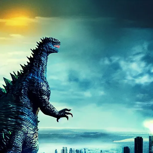 Prompt: godzilla 3d video game