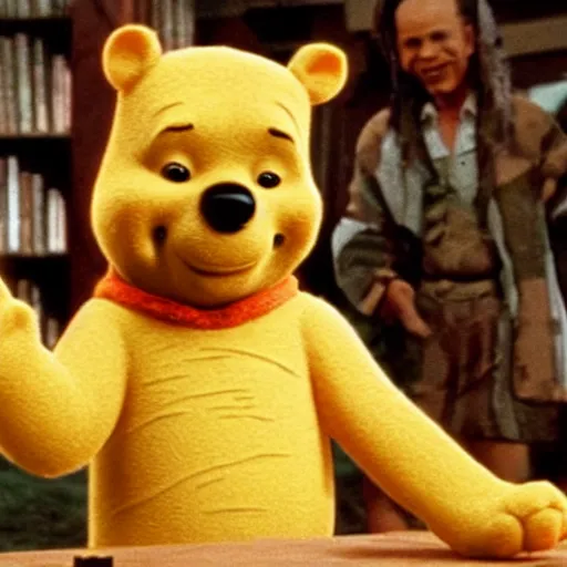 Image similar to Arnold Schwarzenegger in Winnie the Pooh