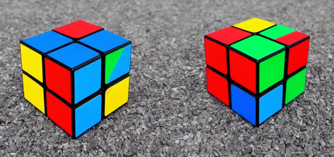 Image similar to a rubix cube shape in earth style