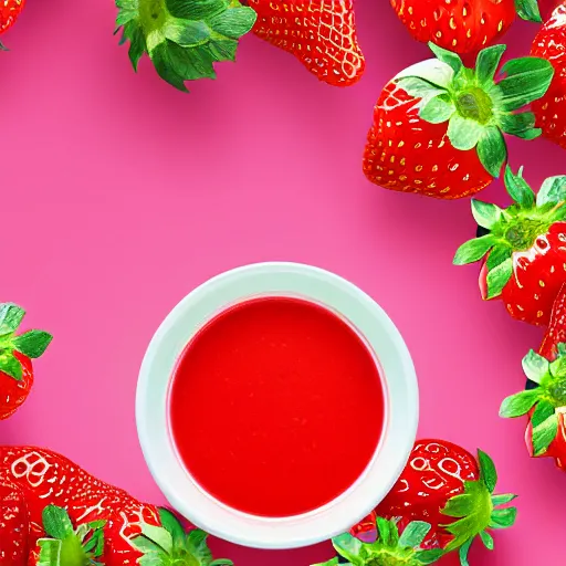 Prompt: a hyperdetailed strawberry and floating milk fluid interweave poster,, chinese style, top milk brands, 4 k hd wallpaper illustration, package cover, golden curve composition