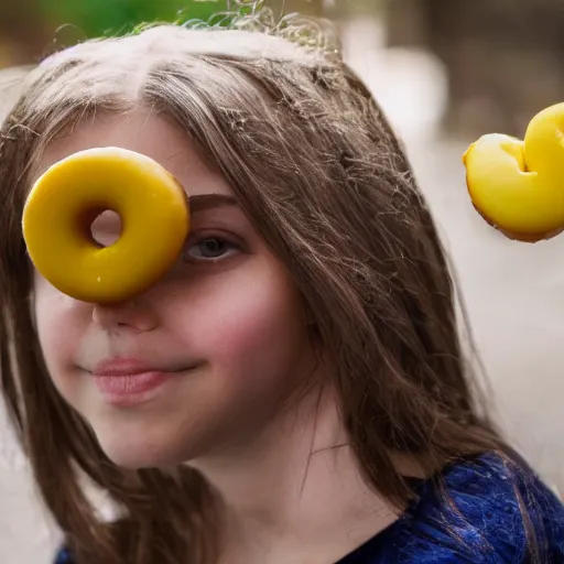 Prompt: 8k photography from Jesus with a yellow Donut on head