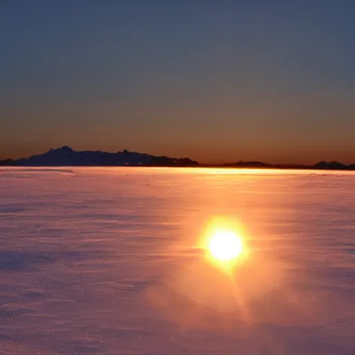 Image similar to the sun engulfed in Ice