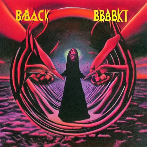 Prompt: black sabbath album cover