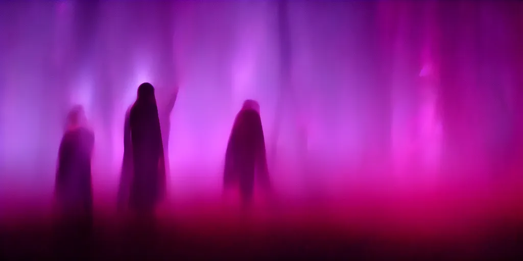 Image similar to screenshot of Luke Skywalker in dark jedi robe is lost on a surreal pink planet with black trees, minamilist 1970s sci fi film by Stanely Kubrick film, color kodak, Ektachrome, anamorphic lenses, detailed faces, hyper-realistic, photoreal, detailed portrait, moody award winning cinematography, beautiful lighting