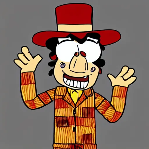 Prompt: freddy kreuger in the style of john kricfalusi