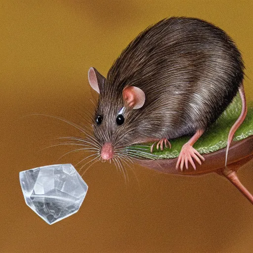 Image similar to Redwall mouse reaches for crystal