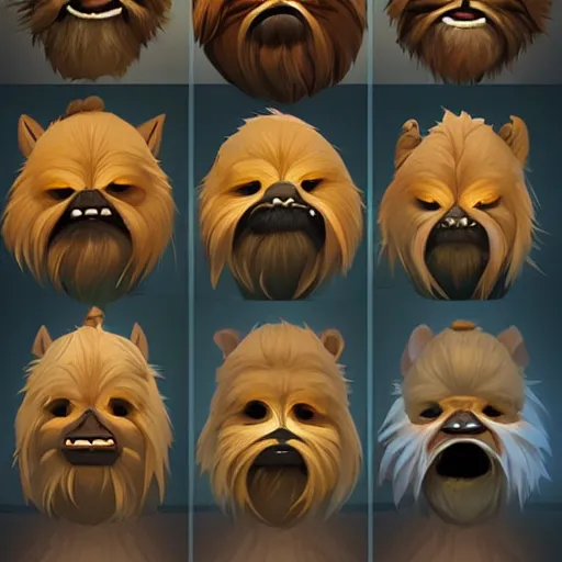 Image similar to face icon stylized minimalist ewoks, loftis, cory behance hd by jesper ejsing, by rhads, makoto shinkai and lois van baarle, ilya kuvshinov, rossdraws global illumination