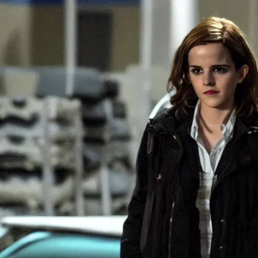 Image similar to A still of Emma Watson in Breaking Bad TV show