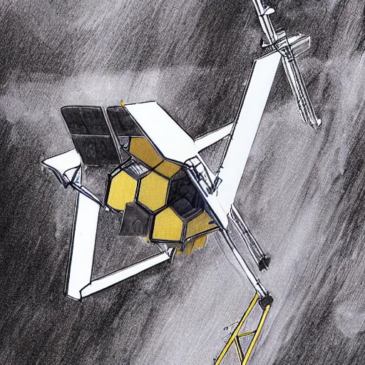 Prompt: “James Webb Space Telescope sketch by DaVinci”