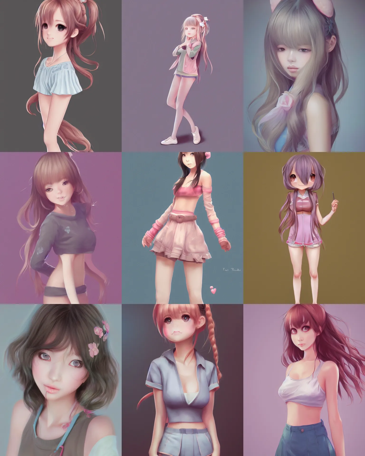 Prompt: full body portrait shot of a very beautiful girl in very cute realistic WLOP digital art style, with traditional japanese style, trending on Artstation, made by Tran Ross feminine in cute pastel shades, trending on pixiv, Unreal Engine 3d, 4k, rossdraws