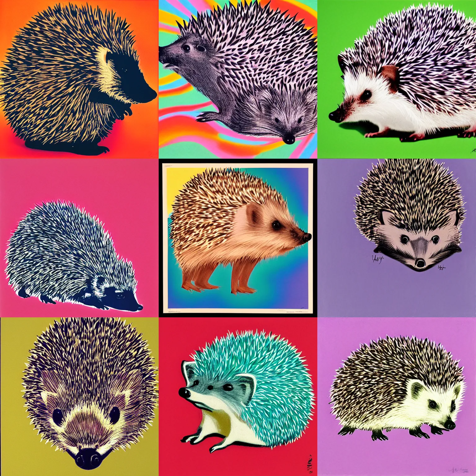 Prompt: a hedgehog in the style, painted by herbert bayer, pastel colours, abstract