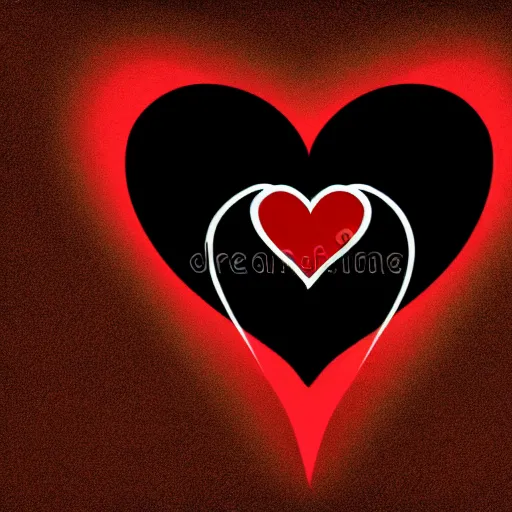 Image similar to dark magical heart logo, 4 k, vector illustration, hd