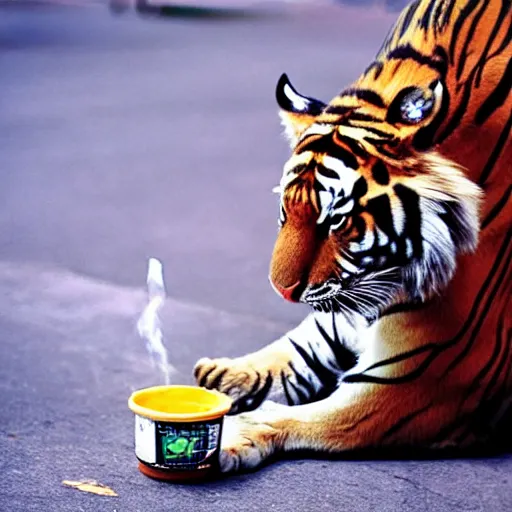 tigger smoking weed