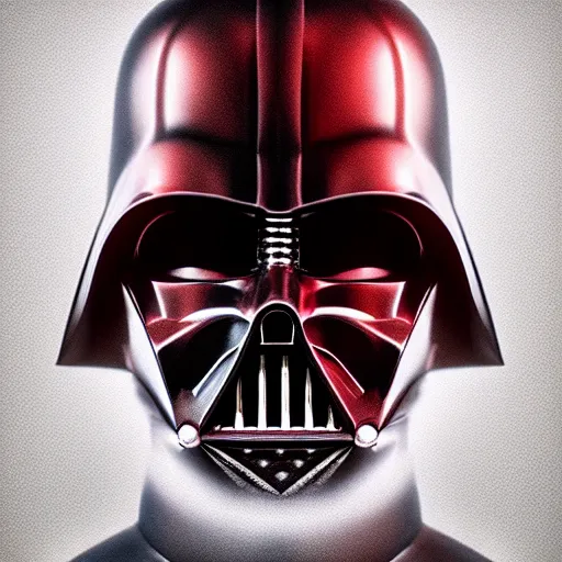 Prompt: darth vader, portrait, realistic, high definition, very detailed, extremely high detail, photo realistic, symmetrical, unreal engine 5, red color