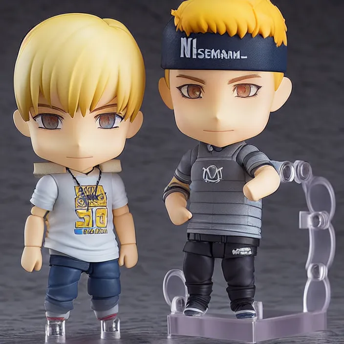 Prompt: Nendoroid Eminem, fantasy, figurine, product photo