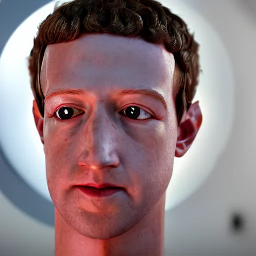 Image similar to close up macro photograph of very hot and muscular mark zuckerberg, gleaming skin, glowing, sparkling, on top on shanghai tower, hyper realistic, rendered in unreal 5, octane render, artstation, ambient lighting