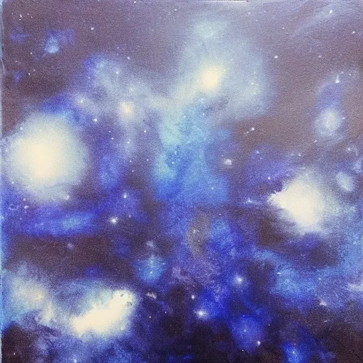 Prompt: blue dark space