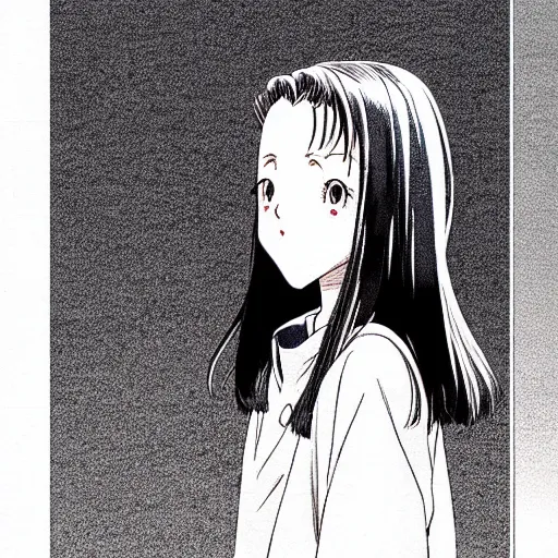 Image similar to young girl by naoki urasawa, 浦 沢 直 樹, detailed, manga, illustration