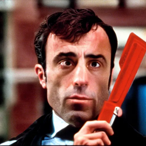 Image similar to Joe Rogan in American Psycho (1999)