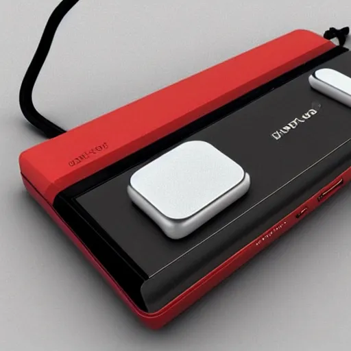 Image similar to apple portable audio player from 1986, cgsociety