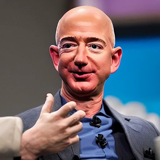 Image similar to jeff bezos troll face