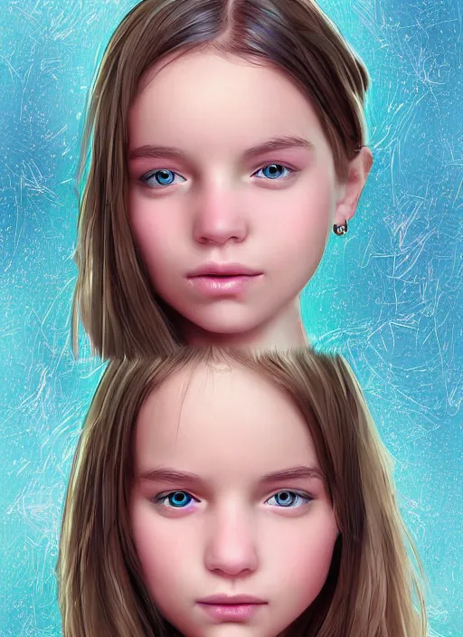 Prompt: a higly detailed digital art portrait of a cute, playful young woman by mel milton