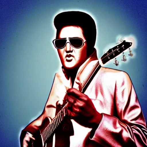 Prompt: “Elvis on acid”