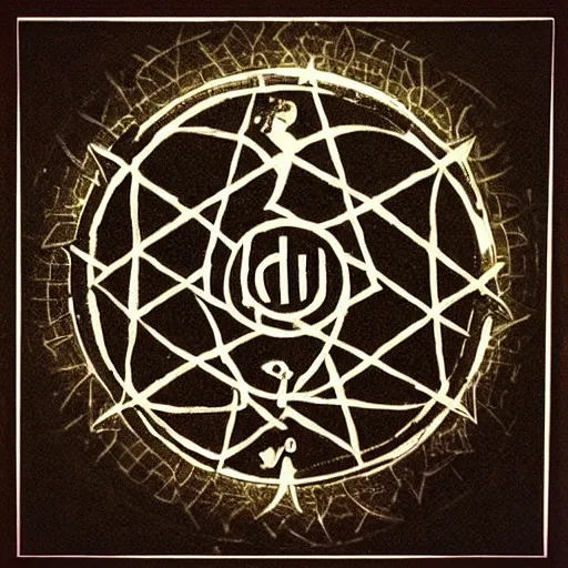 Image similar to “a sigil to bring good to all that want it, occult, textbook, Kabbalah, magick”