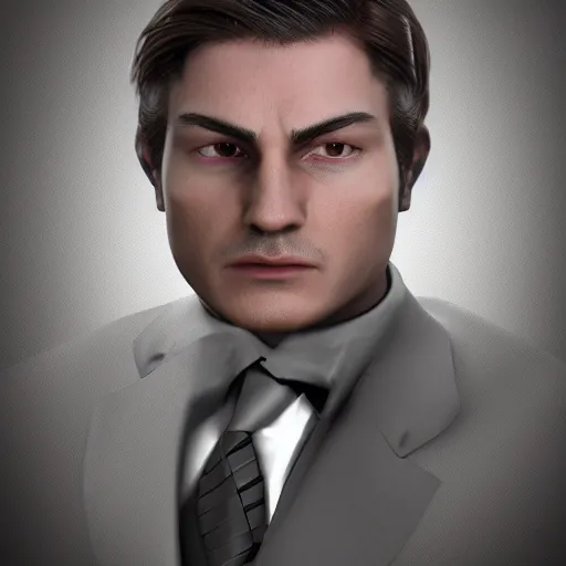 Prompt: A man combined with a octupus in a suit portrait, render, 4k, higly detailed, dark colors, high definition