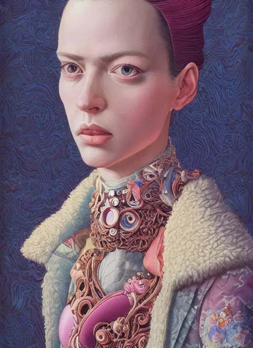 Prompt: fashion portrait :: by Martine Johanna and Simon Stålenhag and Chie Yoshii and Casey Weldon :: ornate, dynamic, particulate, rich colors, intricate, harper's bazaar, elegant, highly detailed, centered, artstation, smooth, sharp focus, octane render, 3d