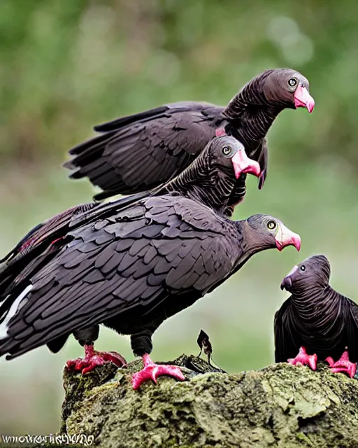 Prompt: lego turkey vultures and carcass set