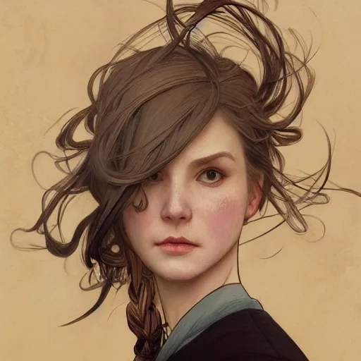 Image similar to Erin Moriarty, highly detailed, digital painting, artstation, concept art, smooth, sharp focus, illustration, ArtStation, art by artgerm and greg rutkowski and alphonse mucha and J. C. Leyendecker and Edmund Blair Leighton and Katsuhiro Otomo and Geof Darrow and Phil hale and Ashley wood and Ilya repin and Charlie Bowater