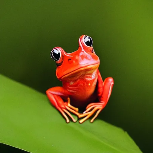 Image similar to a red frog