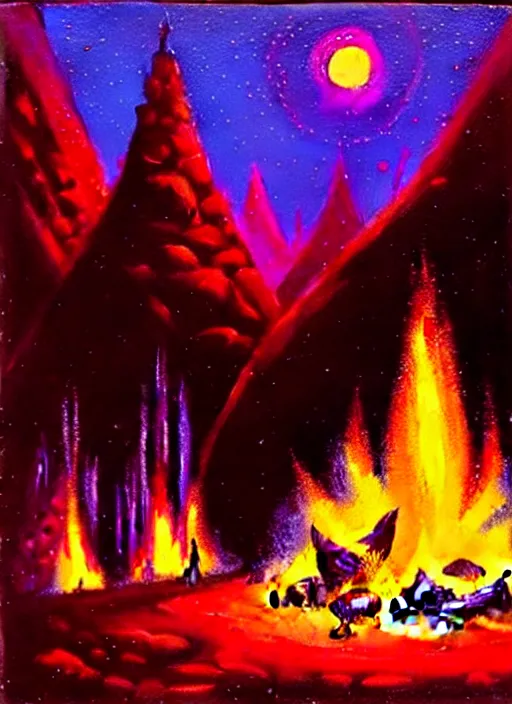 Image similar to camp fire by paul lehr