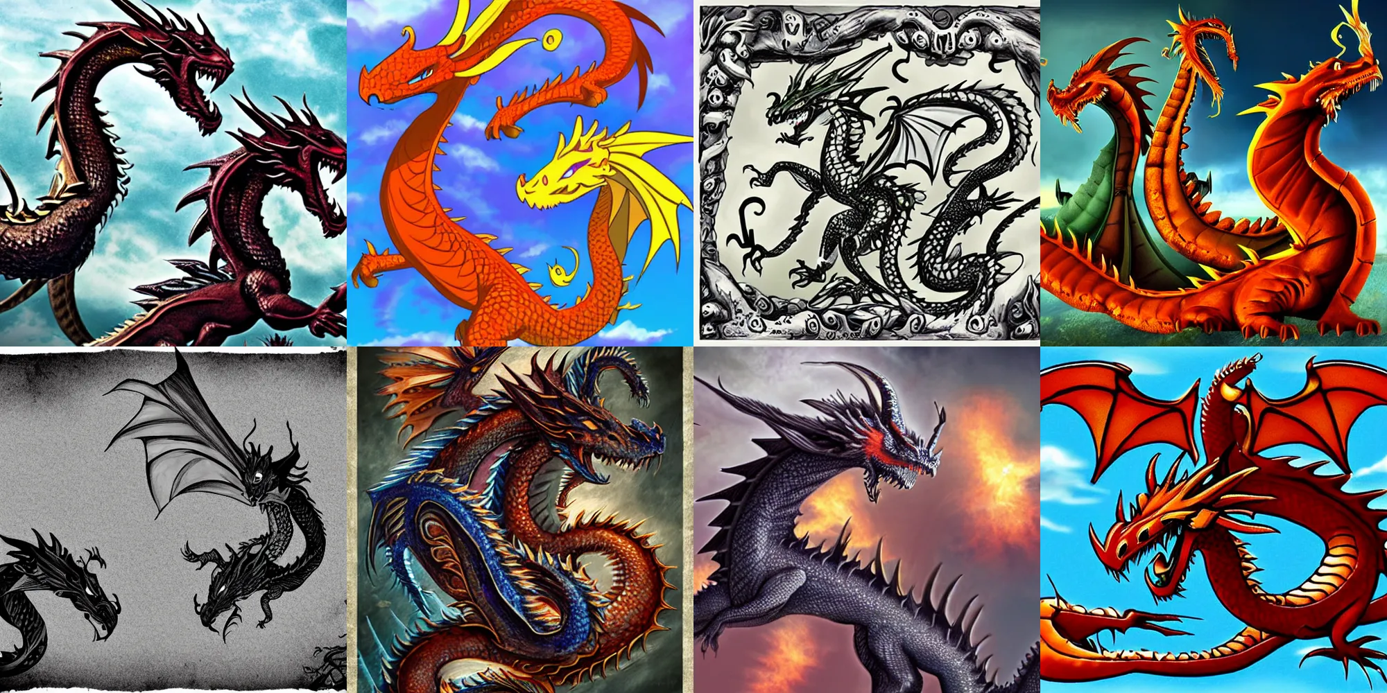 Prompt: dragons