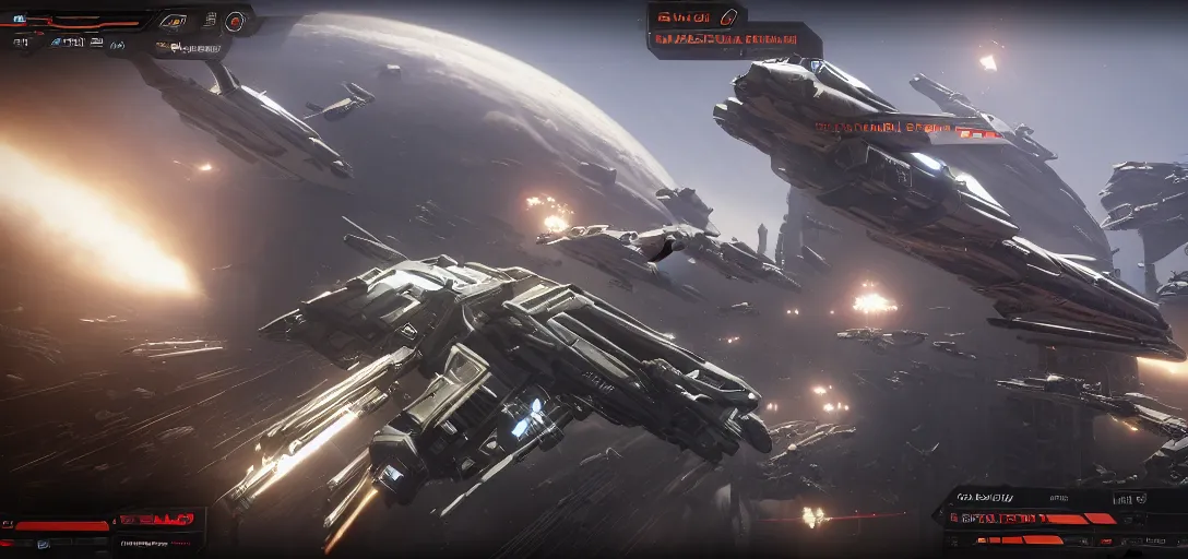 Prompt: in game screenshot star citizen