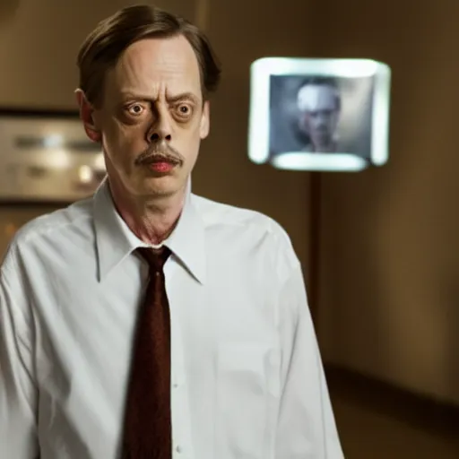 Prompt: steve buscemi in ghost dad, 4 k, detailed