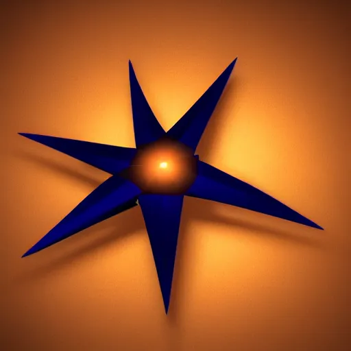 Prompt: blender render of a star