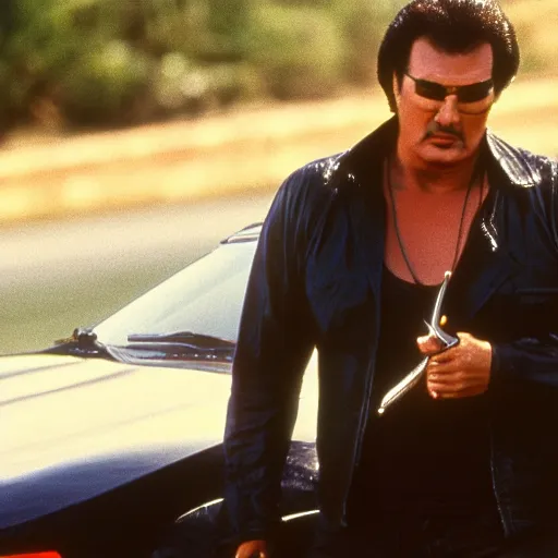 Image similar to steven seagal as michael knight in knight rider