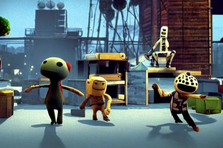 Image similar to a still of littlebigplanet movie directed by michael mann in 1 9 9 6