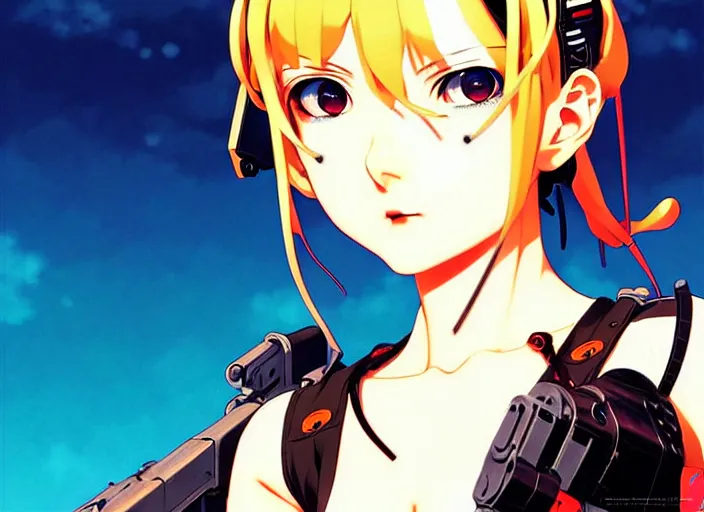 Image similar to ilya kuvshinov anime illustration tank girl, last exile, murata range, fine detail, perfect anime face, dramatic lighting, dynamic composition, art deco, cel shading, vivid, rich texture, yoshinari yoh, alphonse mucha, ( ( ( colorful ) ) )